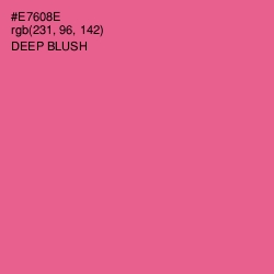 #E7608E - Deep Blush Color Image