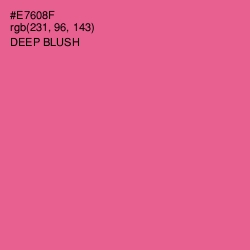 #E7608F - Deep Blush Color Image