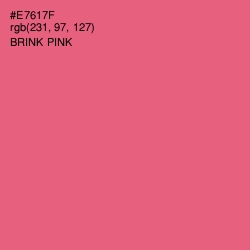 #E7617F - Brink Pink Color Image