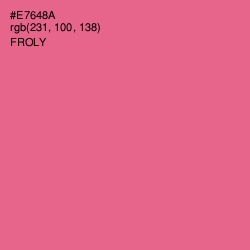 #E7648A - Froly Color Image