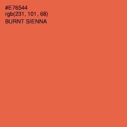 #E76544 - Burnt Sienna Color Image