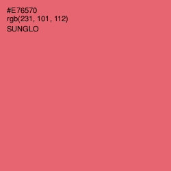 #E76570 - Sunglo Color Image