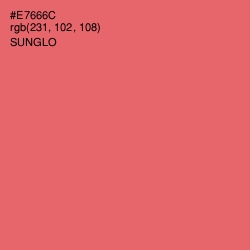 #E7666C - Sunglo Color Image