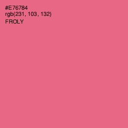 #E76784 - Froly Color Image