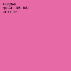 #E769A6 - Hot Pink Color Image