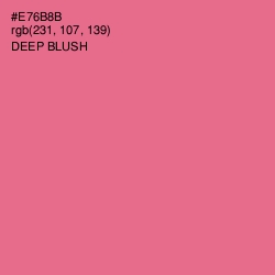 #E76B8B - Deep Blush Color Image