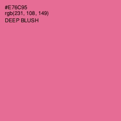 #E76C95 - Deep Blush Color Image
