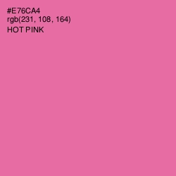 #E76CA4 - Hot Pink Color Image