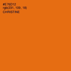 #E76D12 - Christine Color Image