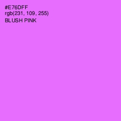 #E76DFF - Blush Pink Color Image