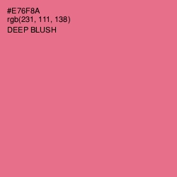 #E76F8A - Deep Blush Color Image