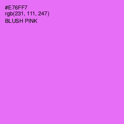 #E76FF7 - Blush Pink Color Image