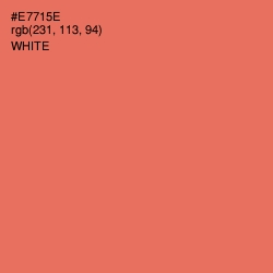 #E7715E - Terracotta Color Image