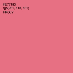 #E77183 - Froly Color Image