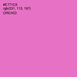 #E771C5 - Orchid Color Image