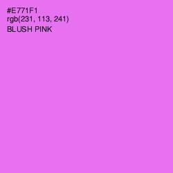 #E771F1 - Blush Pink Color Image