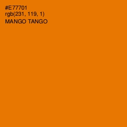 #E77701 - Mango Tango Color Image