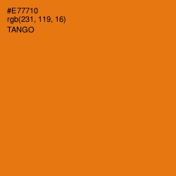 #E77710 - Tango Color Image