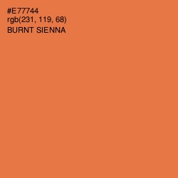 #E77744 - Burnt Sienna Color Image