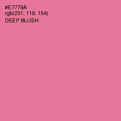 #E7779A - Deep Blush Color Image