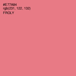 #E77A84 - Froly Color Image
