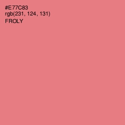 #E77C83 - Froly Color Image
