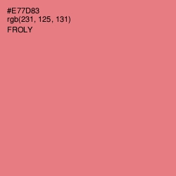 #E77D83 - Froly Color Image