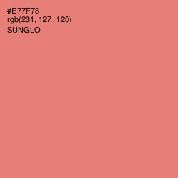 #E77F78 - Sunglo Color Image
