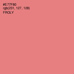 #E77F80 - Froly Color Image