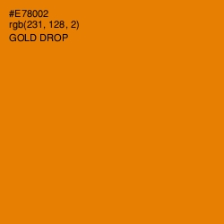 #E78002 - Gold Drop Color Image