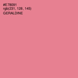 #E78091 - Geraldine Color Image