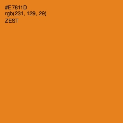 #E7811D - Zest Color Image