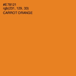 #E78121 - Carrot Orange Color Image