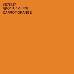#E78127 - Carrot Orange Color Image