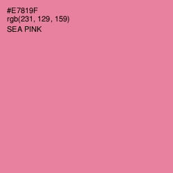#E7819F - Sea Pink Color Image