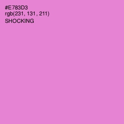 #E783D3 - Shocking Color Image