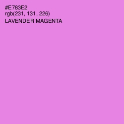 #E783E2 - Lavender Magenta Color Image