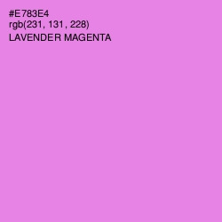 #E783E4 - Lavender Magenta Color Image