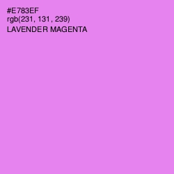 #E783EF - Lavender Magenta Color Image
