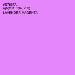 #E786FA - Lavender Magenta Color Image