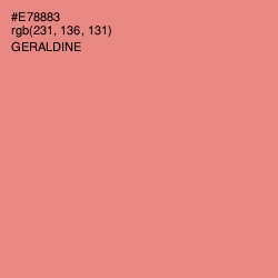 #E78883 - Geraldine Color Image