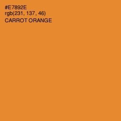 #E7892E - Carrot Orange Color Image