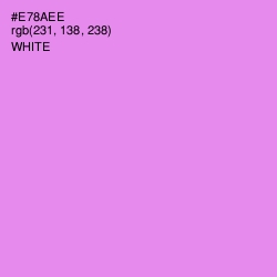 #E78AEE - Lavender Magenta Color Image