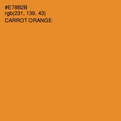 #E78B2B - Carrot Orange Color Image