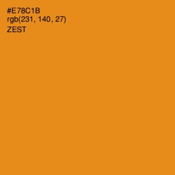#E78C1B - Zest Color Image