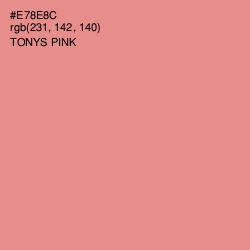 #E78E8C - Tonys Pink Color Image