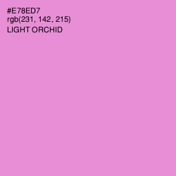 #E78ED7 - Light Orchid Color Image