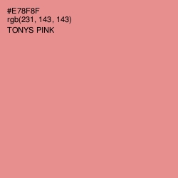 #E78F8F - Tonys Pink Color Image