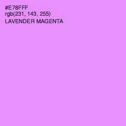 #E78FFF - Lavender Magenta Color Image