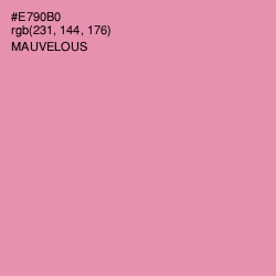 #E790B0 - Mauvelous Color Image